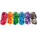 Pompons 2 cm 6 kleuren assorti, 1500 stuks