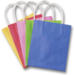 Tasjes papier assorti kleuren 24x12x31 cm   20 stuks