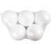 Tempex ballen 6 cm, wit, 5 stuks
