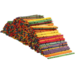 Constructiestokjes assorti 11,5 cm, 1000 stuks