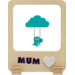 Fotolijst polaroid frame hout 13,5 x 10,5 cm, 6 stuks