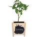Plantenpotje hout 10 x 10 x 12 cm, 4 st