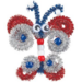 Chenilledraad 30,5 cm x 6 mm glitter assorti, 100 stuks