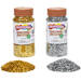 Glitter biologisch afbreekbaar 120 gram zilver en goud, 2 stuks