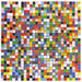 Mozaïek steentjes 12 x 12 mm assorti, 900 stuks