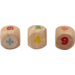 Dobbelstenen blanco 3 cm, stuks