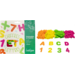 Vilt nummers en letters zelfklevend 3-5 cm, 150 stuks