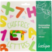 Vilt nummers en letters zelfklevend 3-5 cm, 150 stuks