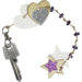 Foamstickers glitter hartjes assorti, 200 stuks