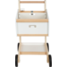 Small Foot - houten supermarkt winkelwagen wit