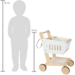 Small Foot - houten supermarkt winkelwagen wit