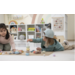 Houten edelstenen pastel