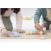 Houten edelstenen pastel