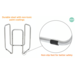 Tuff tray | zeshoek | Zwart, 73 cm met frame