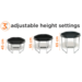Tuff tray | zeshoek | Zwart, 73 cm met frame