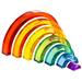 Regenboog van acryl