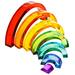Regenboog van acryl