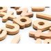 Magnetische houten letters