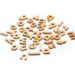 Magnetische houten letters