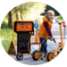Mobiel tank- en servicestation