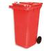 Materiaalcontainer | 240 ltr. | Met slot, kleur rood