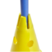 Pion met gaten, 30 cm hoog, geel
