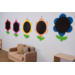 Krijtbord margrieten voor buiten, set van 5 stuks