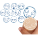 Stempels met 10 emoties