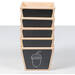 Potten van hout, Set van 5