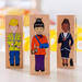 Onze gemeenschap, houten blokken