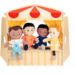 Handpoppen, set van 8