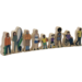 Multiculturele samenleving, 32 houten figuren