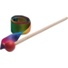 BS | Danslint regenboog 3 meter, houten stok