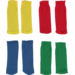 Poppensokjes, 4 paar (blauw, rood, groen en geel)