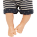 Pop meisje Aziatisch met haar en kleding, 40 cm, Les Pluminis