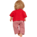 Pop meisje Europees met haar en kleding, 40 cm, Les Pluminis