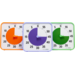 Time Timer® Secondary Colour Collection, oranje, paars, groen