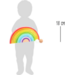 Houten Bouwblokken Regenboog XL, 14dlg.