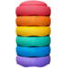 Stapelstein ® Rainbow Classic, set van 6 stuks