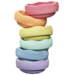 Stapelstein® Original Mini Rainbow Pastel, set van 6 stuks