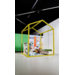 Huisje van balken 6x6 cm, hout 2x2x2 m, dakhoogte 2,5 m