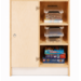 Kast 180 graden onder, 100x90x50 cm (lxbxh) | Ahorn, op plint, deuren wit/Ahorn