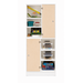 Kast 180 graden boven, 90x90x50 cm (lxbxh)| wit, deuren wit/Ahorn