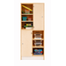Kast 180 graden boven, 90x90x50 cm (lxbxh)| Ahorn, deuren wit/Ahorn