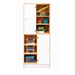 Kast 180 graden boven, 90x90x50 cm (lxbxh)| Ahorn, deuren wit/Ahorn