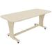 Tafel Flex 120 HPL toplaag ahorn structuur, blad 120 x 60 cm