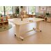 Tafel Flex 180 HPL toplaag ahorn structuur, blad 180 x 80 cm