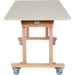 Tafel Flex 150 HPL toplaag Ahorn, 150 x 80 cm , met rechte poten