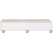 Peuterbank recht 138 x 43 x 30 cm incl wielen, 4 lades 15 cm hoog, ahorn