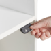 Aankleedtafel Standard 120 wit trap links